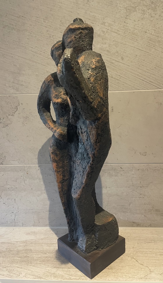 Image 1 of Abstrakte Skulptur von Hermann Hofmann aus Schamotte