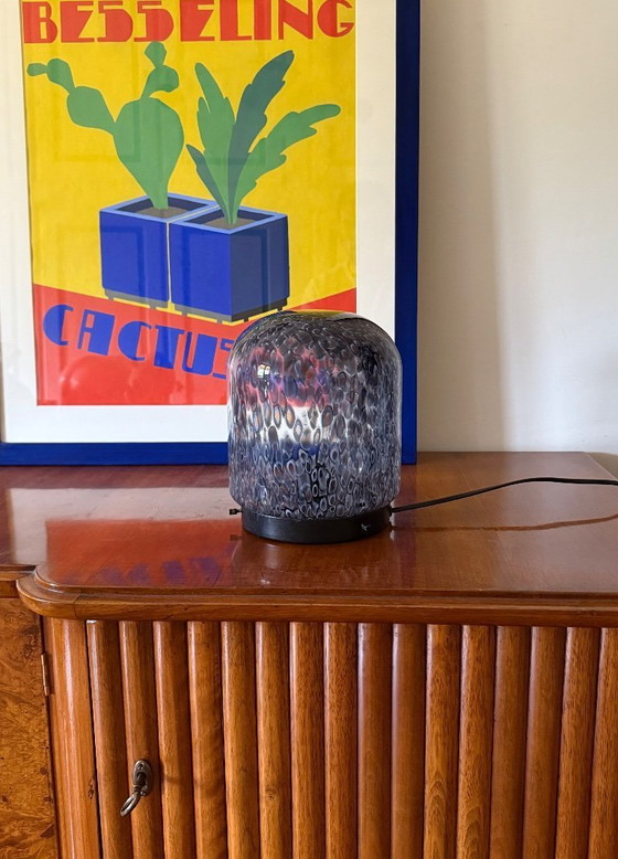 Image 1 of Gae Aulenti, lámpara de mesa de vidrio soplado 'Neverrino', Vetreria Vistosi Italia años 70