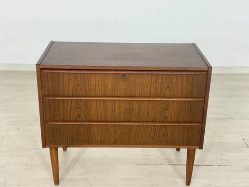 Commode style années 50 / Meuble en teck / Lavabo vintage / Meuble de salon