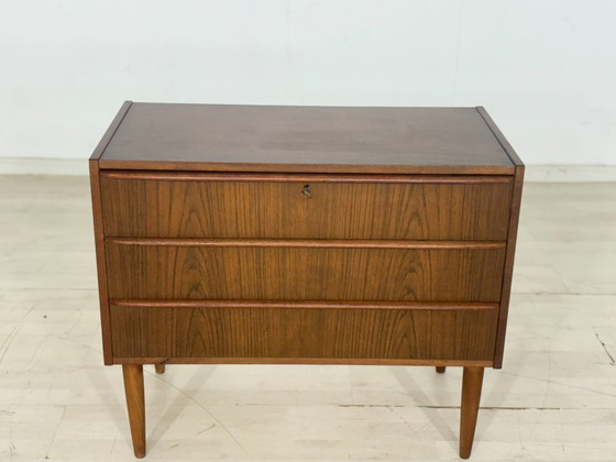 Image 1 of Commode style années 50 / Meuble en teck / Lavabo vintage / Meuble de salon