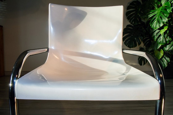 Image 1 of Sedia Space Age, anni '70, GAUTIER, cromata e resina