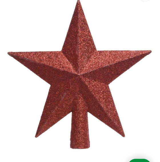 Image 1 of 33 kerstballen met kersspiek ster 