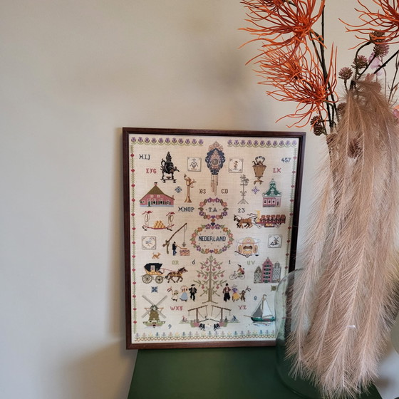 Image 1 of Sampler / Cuadro Bordado - 45x58,5 cm