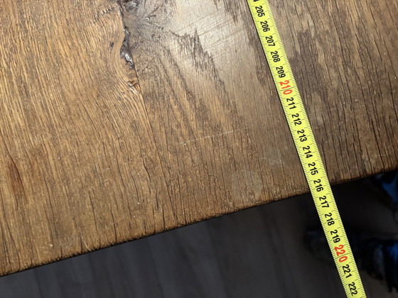 Image 1 of Antique solid oak monastery table table antique oak dining table