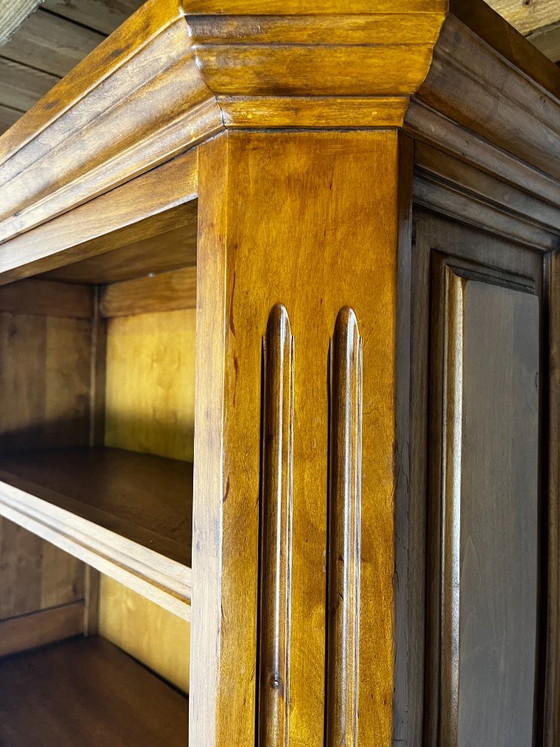 Librerie aperta in ciliegio, stile classico francese, influenza Luigi Filippo, 1950 – Legno (photo 13 of 14)