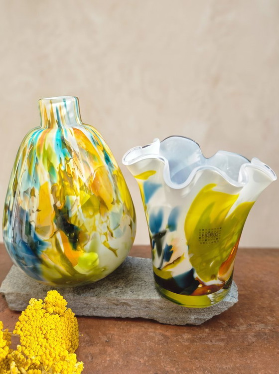 2 Fidrio Handmade Design Vases - Colori Collection – Glass (photo 3 of 17)