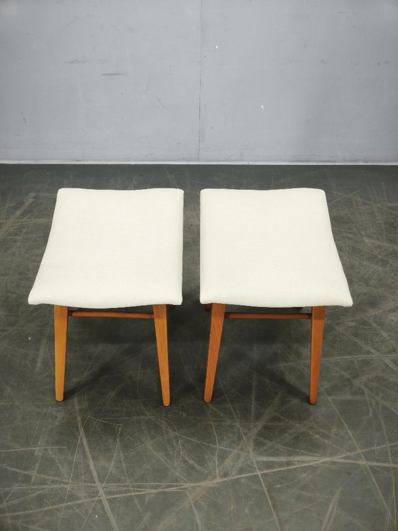 Image 1 of Par de taburetes de madera de haya de Závod Malacky, Checoslovaquia, años 70