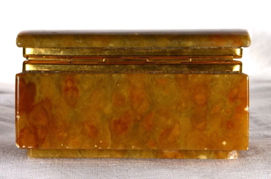 Image 1 of Doosje van onyxmarmer, 11x7 cm, 1960