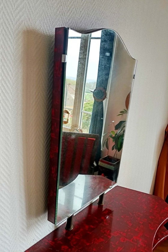 Image 1 of 1950s marbled Formica dressing table