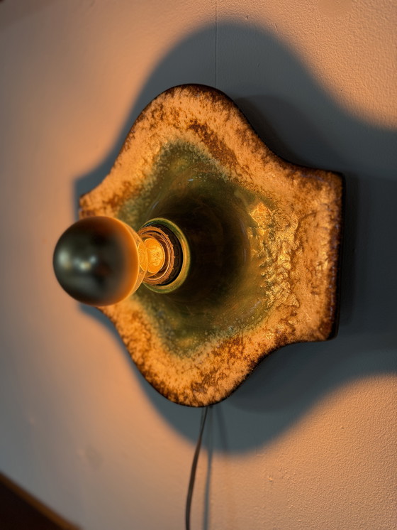 Image 1 of Applique vintage en céramique, Hustadt Leuchten '60