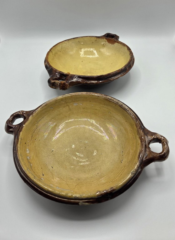 Image 1 of 2 platos antiguos de barro
