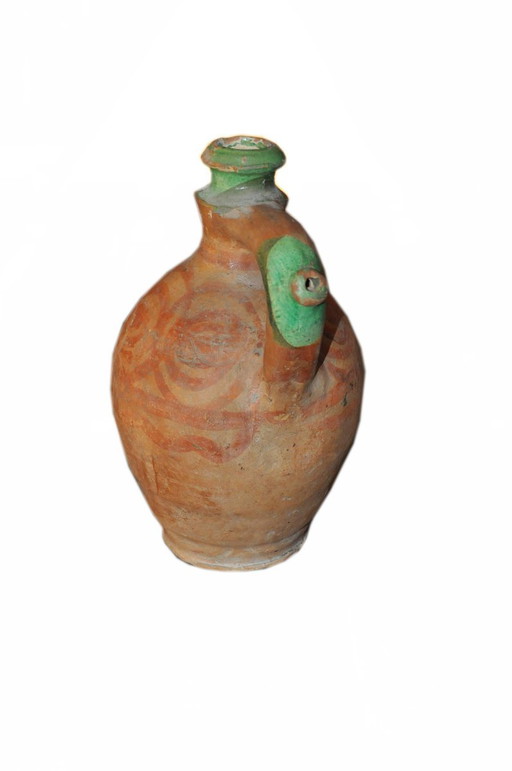 Hungarian Terracotta Jug, 1920s
