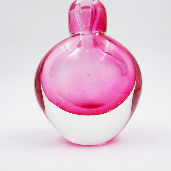 Image 1 of Flacon de parfum "Sommerso" en verre rose et transparent