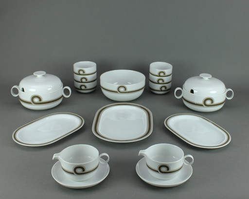 Ambrogio Pozzi (1931-2012) - servies - Duo Baltic - Rosenthal Studio-Line, Duitsland - 1968 - Decor ontwerp door Rosemonde Naira