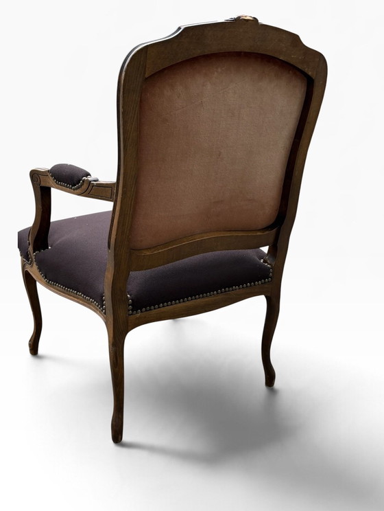 Sillón francés restaurado – Sillones, Textil, Terciopelo (photo 4 of 8)