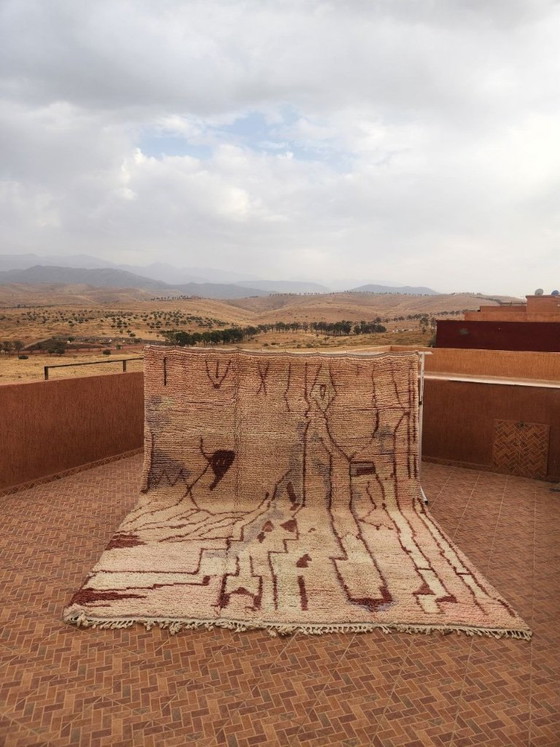 Grande tappeto Boujaad marocchino 400 × 300 cm – Stile berbero, tonalità di lana naturale – Tappeti, Wool (photo 5 of 5)