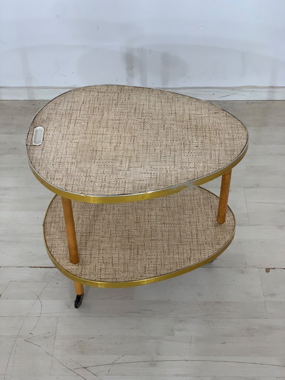 Image 1 of Carrello da portata di metà secolo carrello da tè carrello laterale carrello da bar