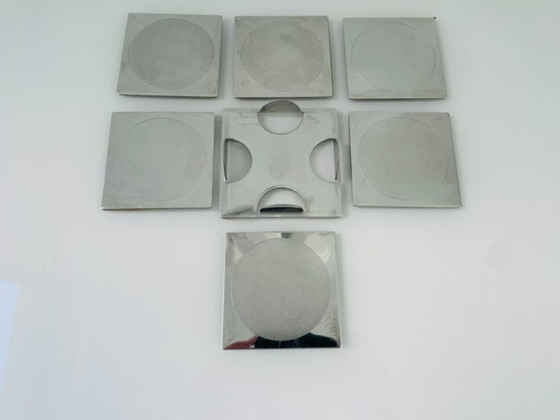 Image 1 of Ikea Groggy coasters (6 pieces) in holder