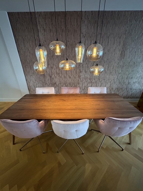 Ensemble de salle à manger (Table Spike Van Seuren et chaise Hug) – Salles à manger complètes, Metal, Velvet (photo 14 of 15)
