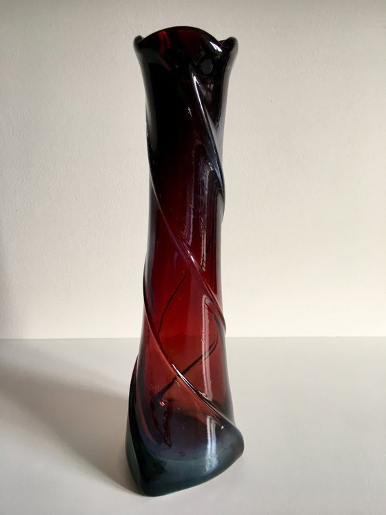 Image 1 of Modernist ART DECO Crystal VASE