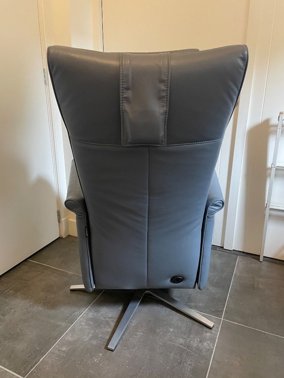 Sillón reclinable Prominent Wilson de cuero con función de elevación, Sillones reclinables, Metal, Gris, Modern (foto 6 de 8)