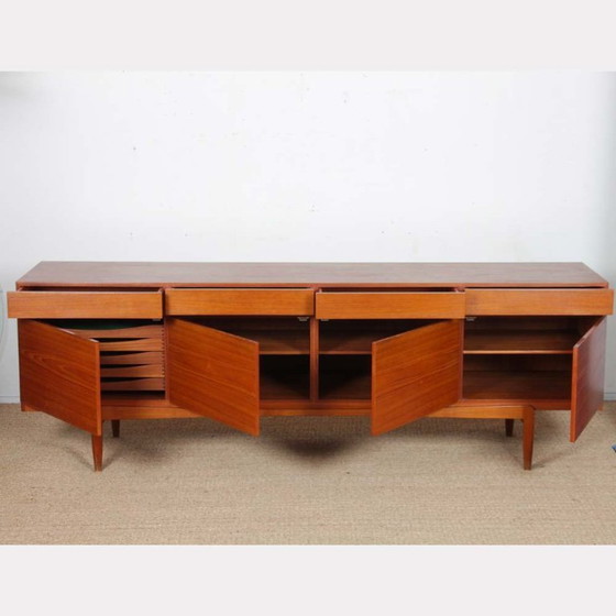 Image 1 of Credenza scandinava in teak, modello FA 66, di Ib Kofod-Larsen, 1960