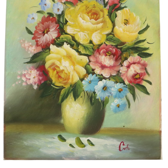 Image 1 of Nature morte aux fleurs dans un vase