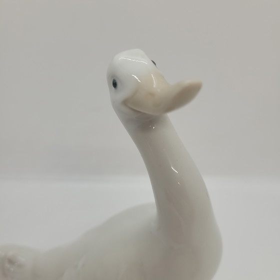 Image 1 of „Gans“-Figur, emailliertes Porzellan, Nao von Lladró, 20. Jahrhundert – Spanien