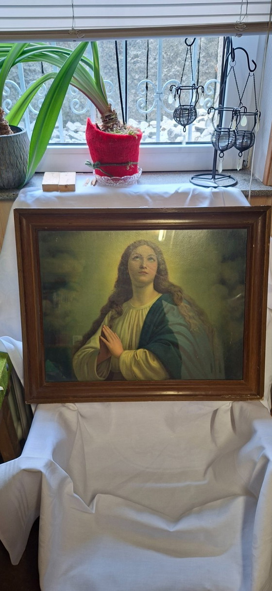 Vintage framed picture print Maria – Art Prints, Glass, Paper (photo 4 of 5)