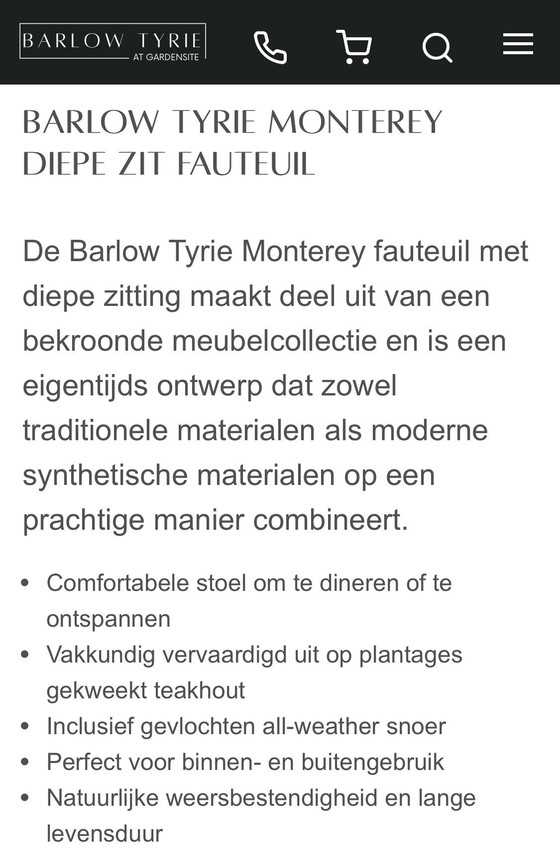 Image 1 of Sillón de relajación Barlow Tyrie