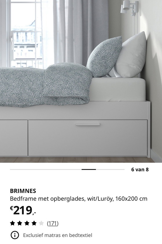 Image 1 of Brimnes bed 160x200
