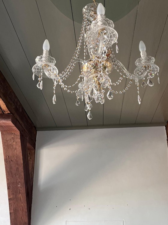 Kristallen Kroonluchter 4 Lampen – Crystal (photo 5 of 7)