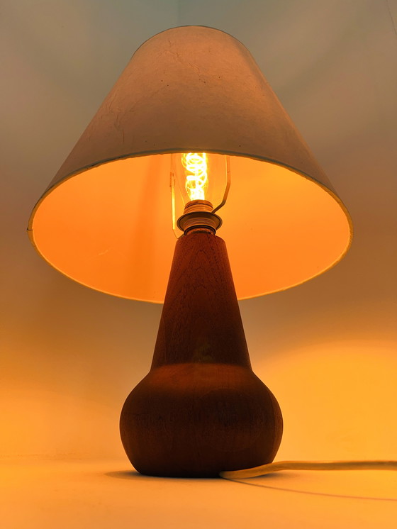 Image 1 of Teak & Paper Table Lamp '60