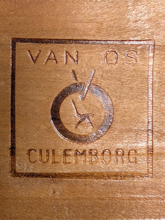 Unici: lotto di sedie a dondolo Van Os Culemborg, design olandese anni '50. – Sedie da pranzo, Skai (photo 14 of 14)