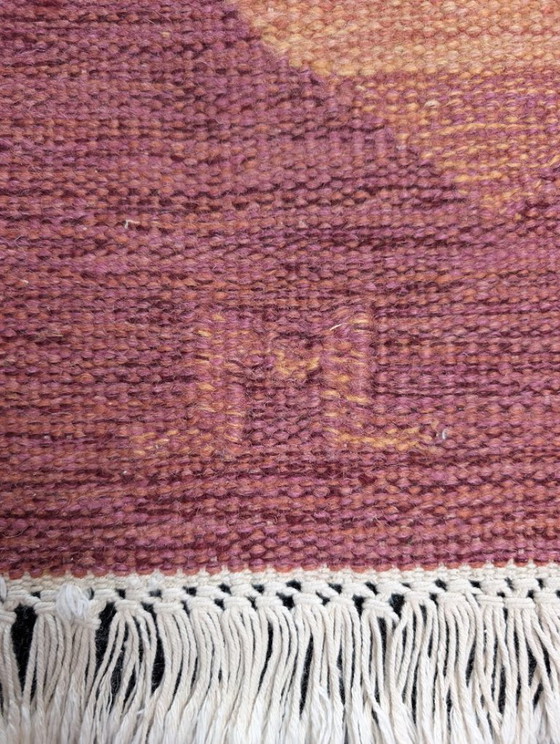 Image 1 of Vintage Scandinavisch röllakan vloerkleed
