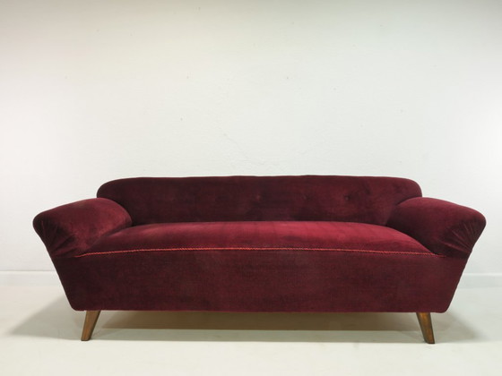 Image 1 of Canapé vintage avec pouf, canapé, années 60, Germany