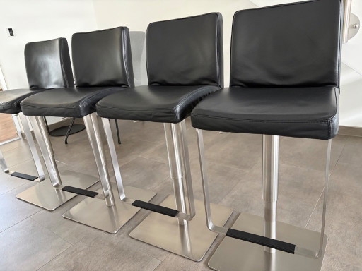 4 taburetes de bar Mayer Mybreak, de piel auténtica. – barkrukken, Leather (photo 2 of 5)