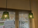 Set Van 2 Originele Gispen Ray Hanglampen – Groen – Designklassieker