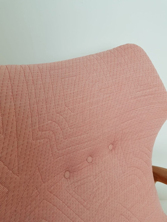 Poltrona Vintage Bovenkamp Rosa Nuovamente Rivestita Kvadrat Febrik – Poltrone, Wood, Polyester (photo 12 of 15)