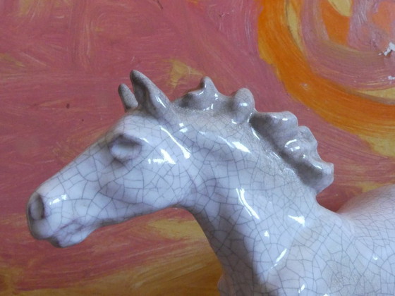 Image 1 of Karlsruher  Majolika Keramik Figur Pferd 4348 Lilli Hummel-König uk4aeb