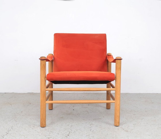 Image 1 of Safari-Stühle aus Eichenholz, Skipper Møbler 1980s