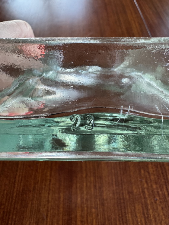 Image 1 of Vintage West Germany glazen schaal Le Corbusier & Perriand stijl – jaren 50