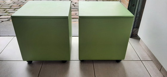 Image 1 of 2 contenitori portaoggetti su ruote