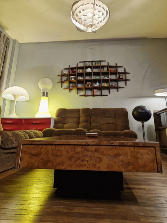 Image 1 of 🟡🟤 Vintage salontafel uit de jaren 70 - wortelhout, Italiaans design, Roche Bobois