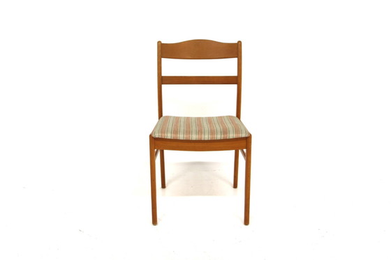 Scandinavian Beech Wood Dining Chairs, Sweden, 1950s, Set of 6 (photo 6 of 6)