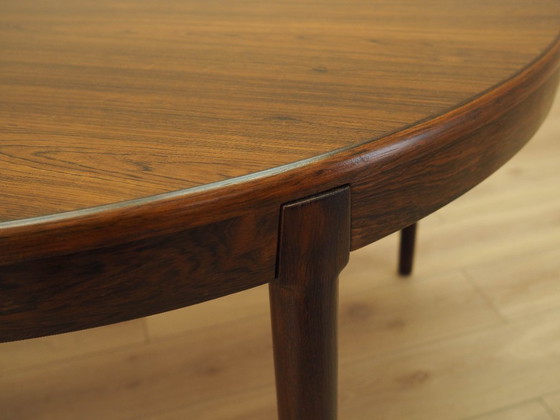 Image 1 of Round rosewood table, Danish design, 1960s, designer: Harry Østergaard, manufacturer: Randers Møbelfabrik