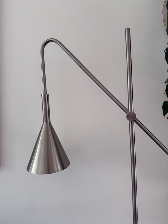 Image 1 of Lampadaire élégant en acier inoxydable