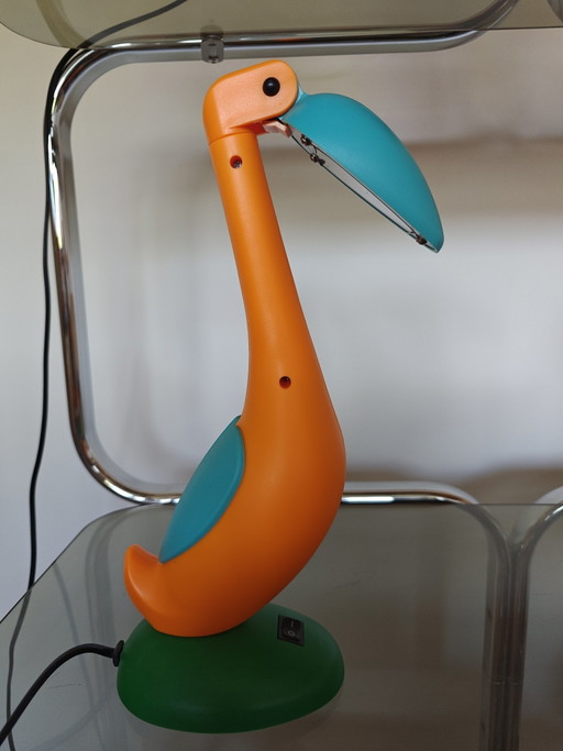 Vintage Flamingo/Pinguïn Lamp '80