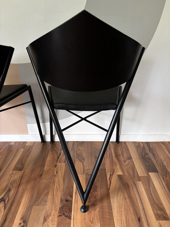 Image 1 of 7 sedie "Victory" - stile Memphis, anni 1980/90 ca.