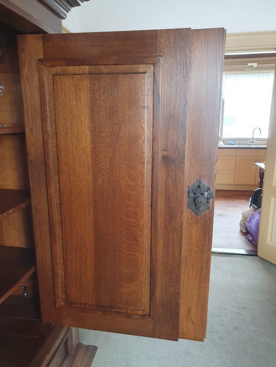 Image 1 of Solid oak cabinet in good condition